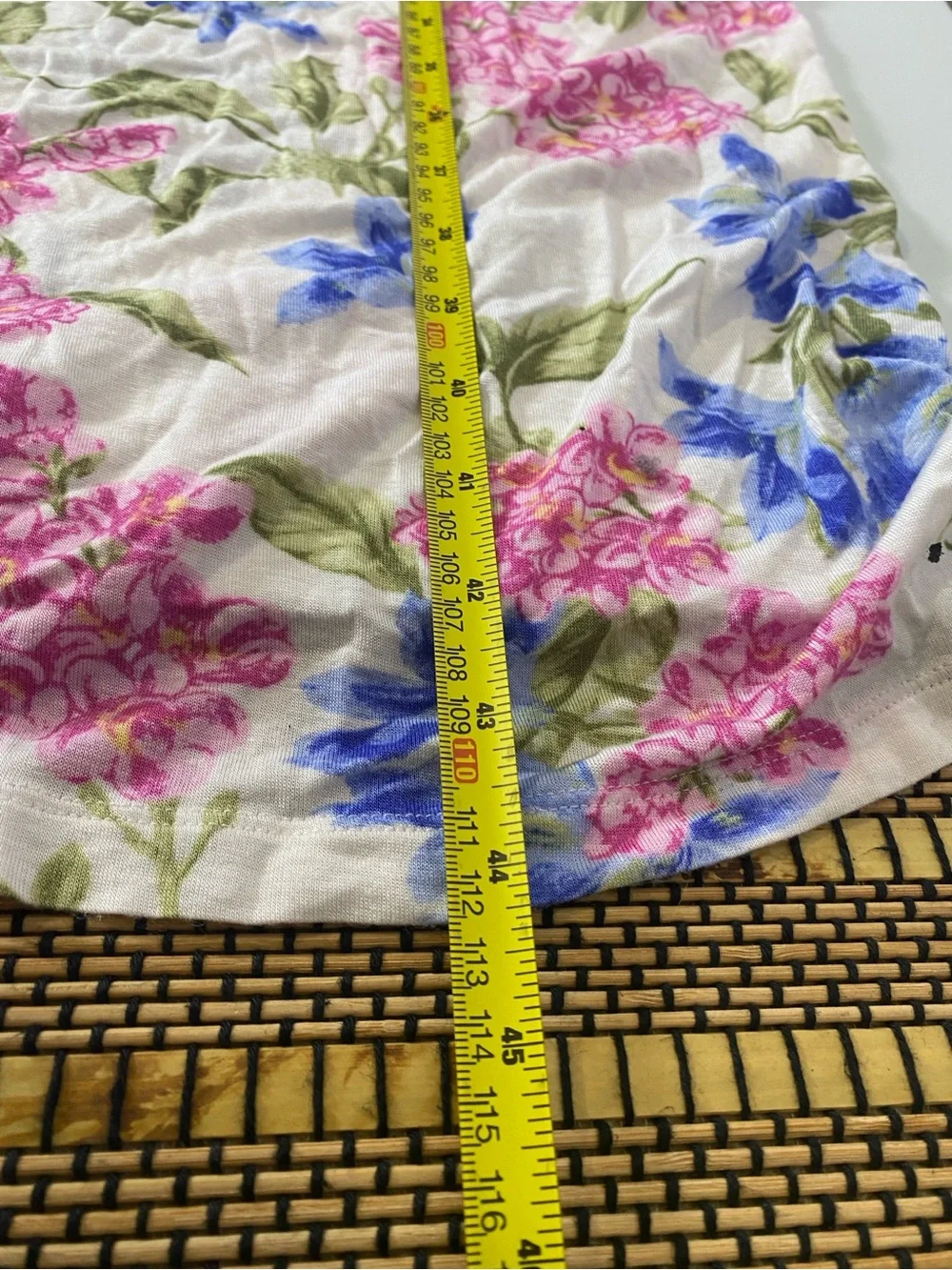 Tommy Bahama Women's Sleepwear Gown L/XL Floral Soft Pocket Comfy Stretch